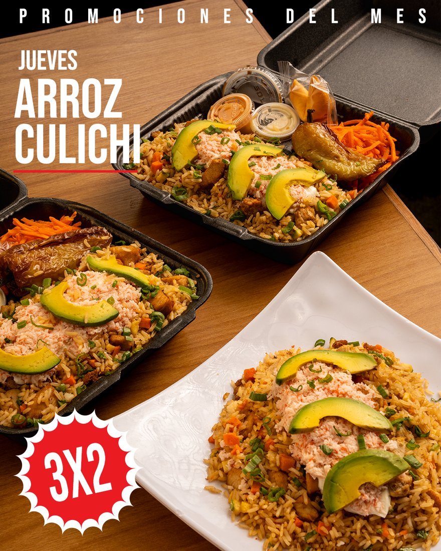 Jueves 3x2 Platillo Chino