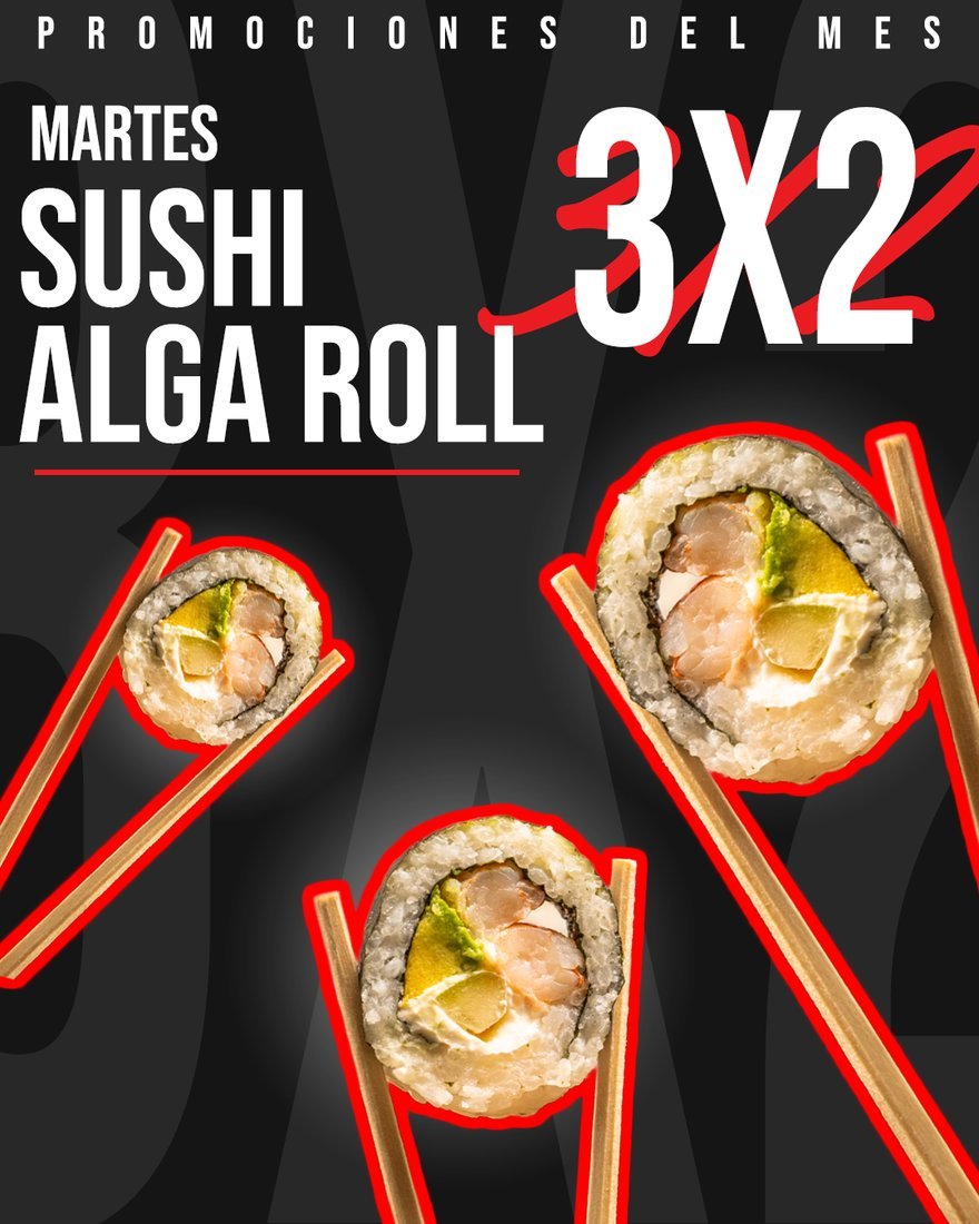 Martes 3x2 Sushi California